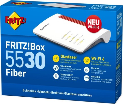 Avm fritz box 5530 fiber - fiber, modem